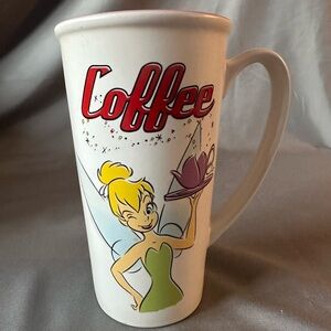 Disney Store Tall Tinkerbell Coffee Mug, 5 3/4 inches tall